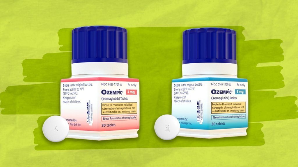 Ozempic pill bottles
