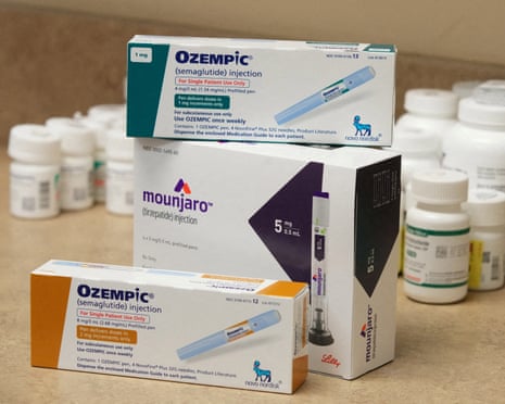 Boxes of Ozempic and Mounjaro
