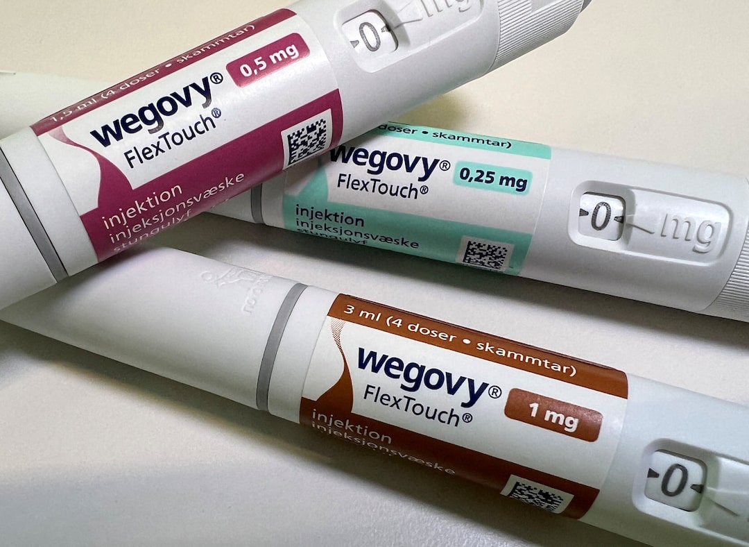 Injection pens of Novo Nordisk's weight-loss drug Wegovy are shown in this photo illustration in Oslo