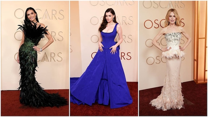 Demi Moore, Barbie Ferreira and Nicole Kidman at the Oscars 2026 red carpet.
