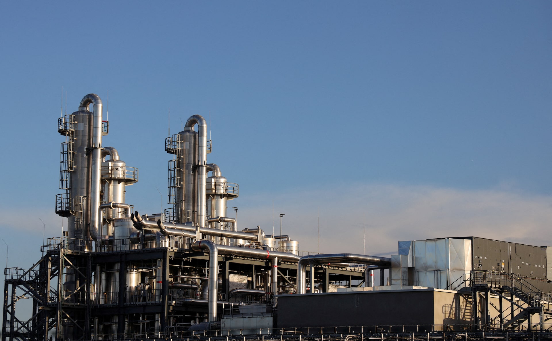 A Novo Nordisk facility stands in Kalundborg