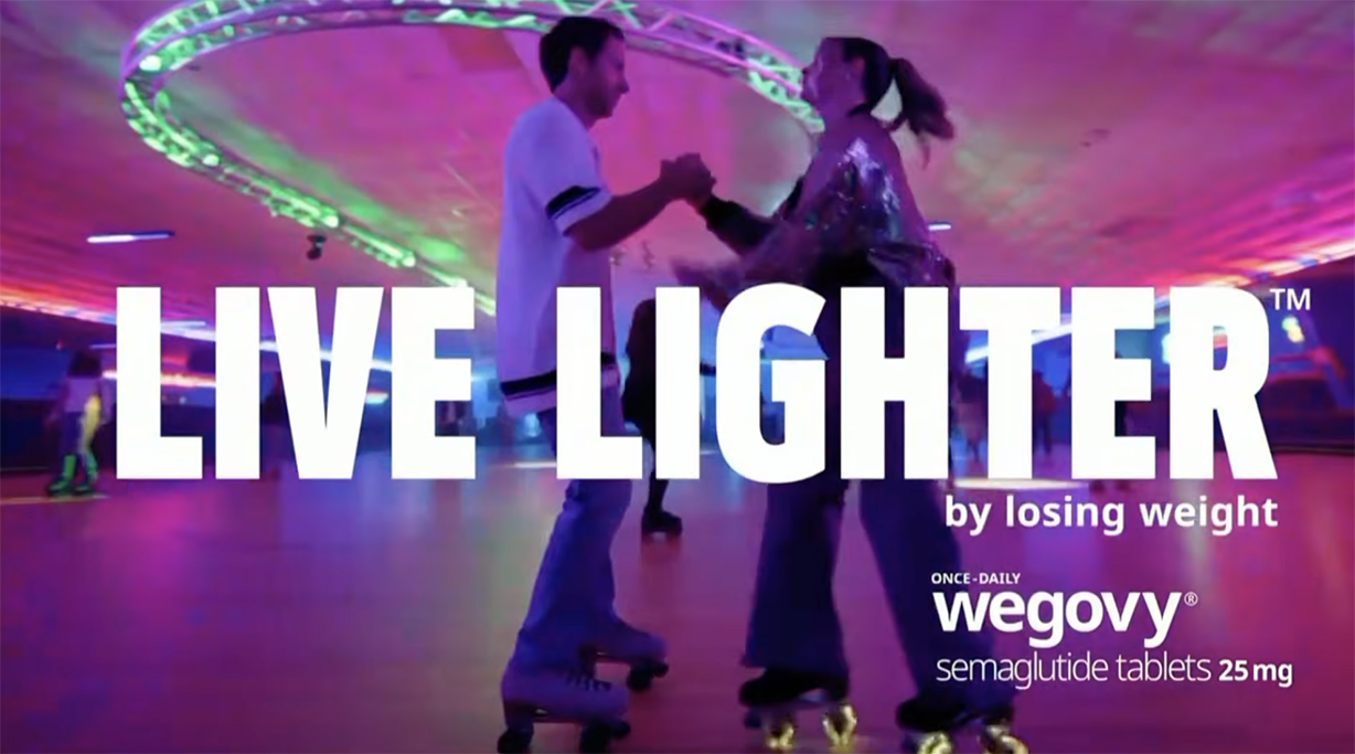 Novo Nordisk's Wegovy pill ad debuts during the Golden Globes