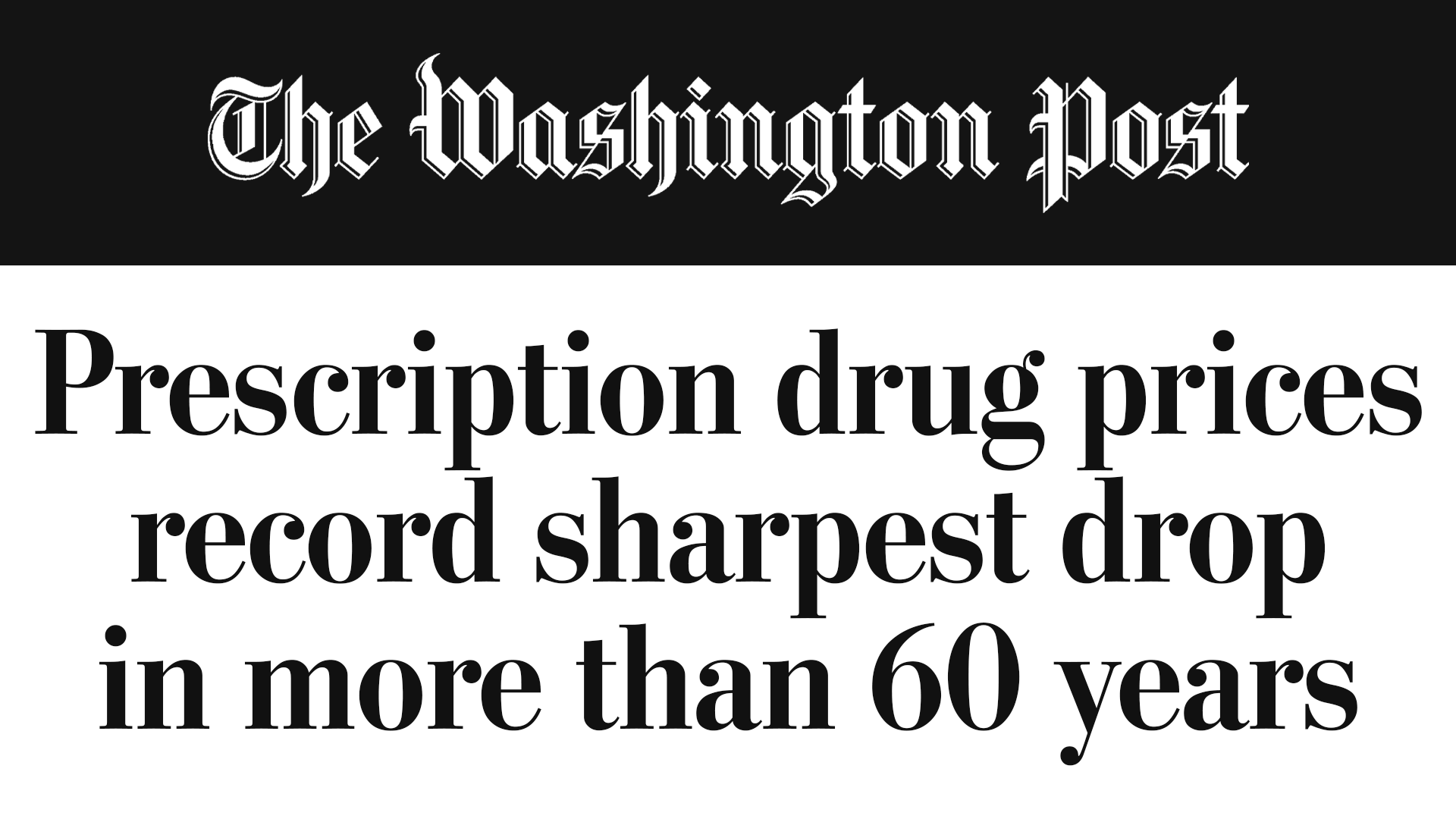 White House claims credit for the largest prescription drug price drop in sixty years and puts TrumpRx savings at $700 million