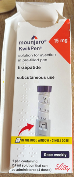 Falsified Mounjaro KwikPen 15 mg pens found in the UK supply chain