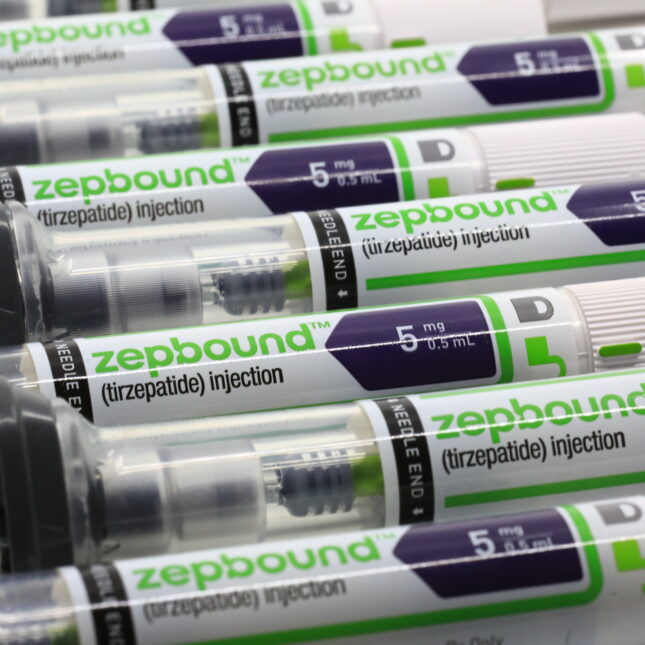 Stock photo of many zepbound injectors