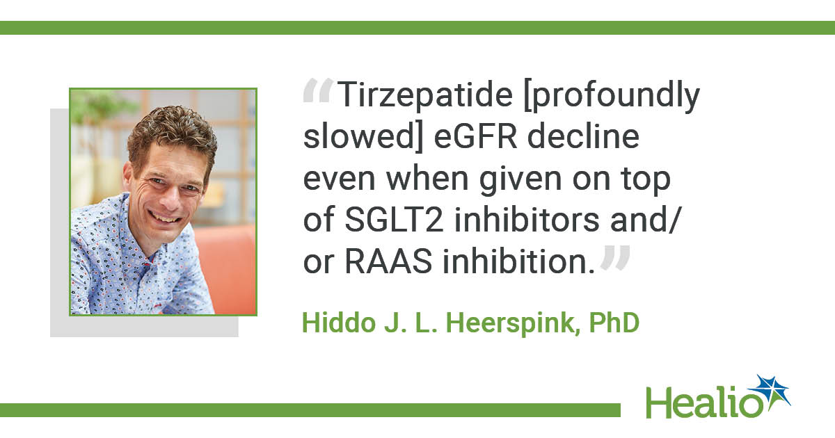 SURPASS-4 analysis shows tirzepatide slowing kidney decline in type 2 diabetes