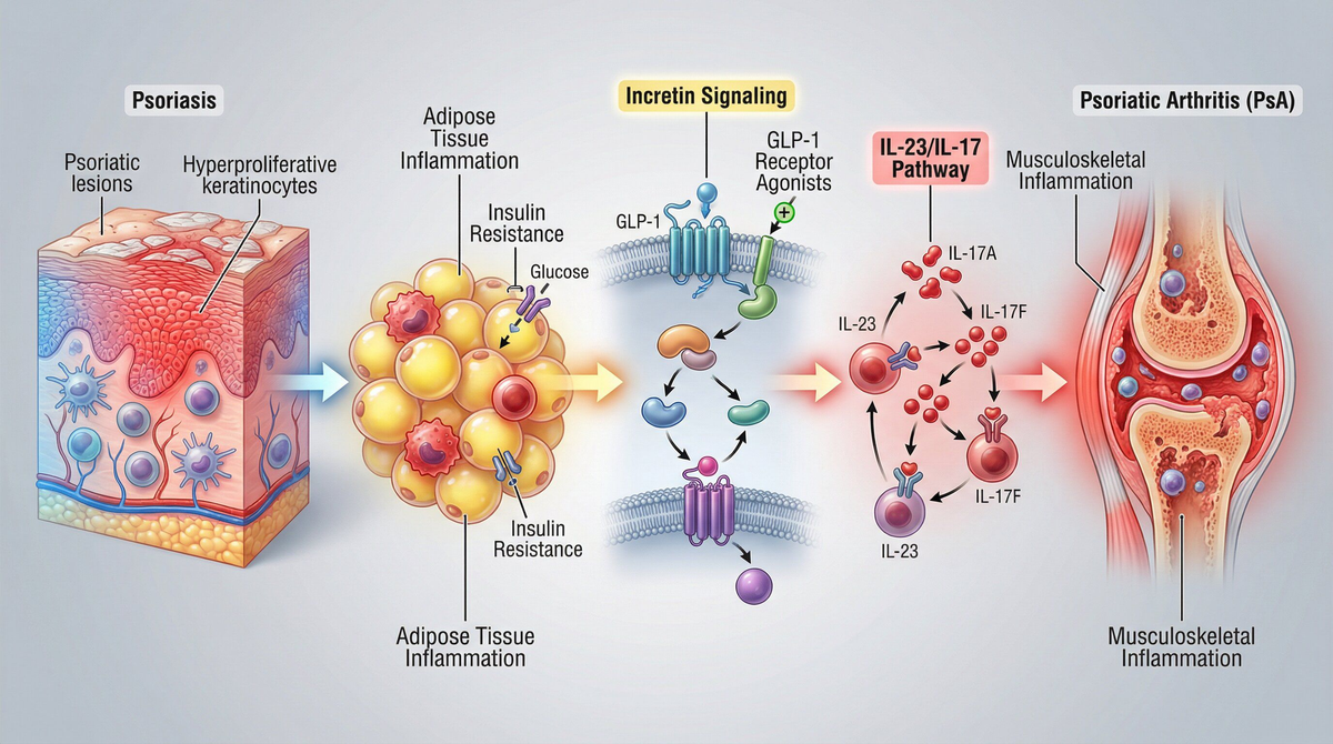 Review maps the psoriasis and psoriatic arthritis research pipeline for GLP-1 drugs